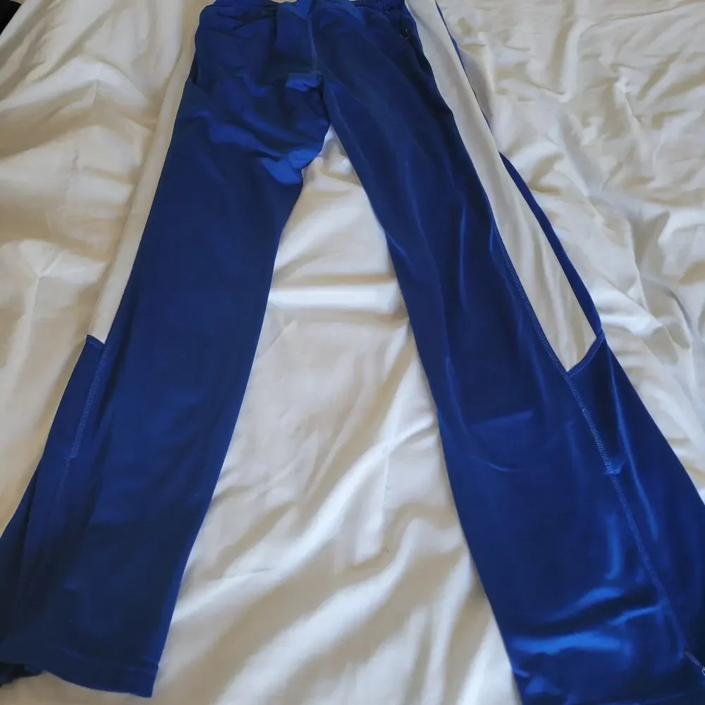 Adidas‎ Climaite Jogger Size Medium Blue with white leg stripe.